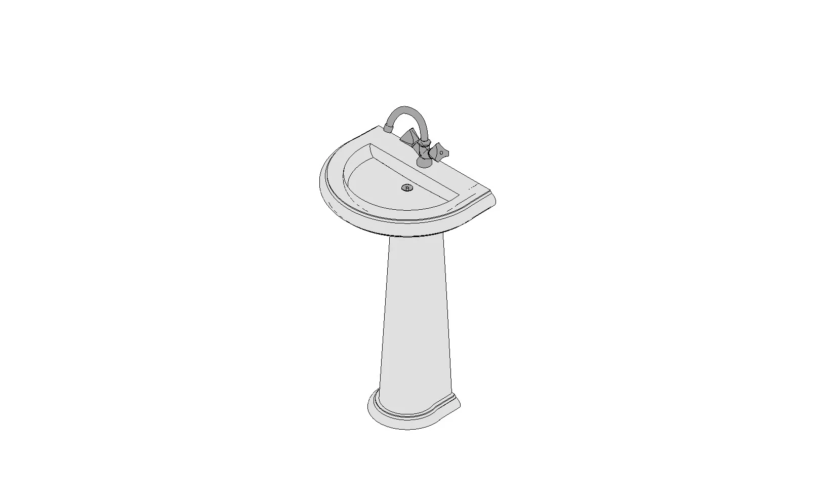 Pedestal Free Standing Sink