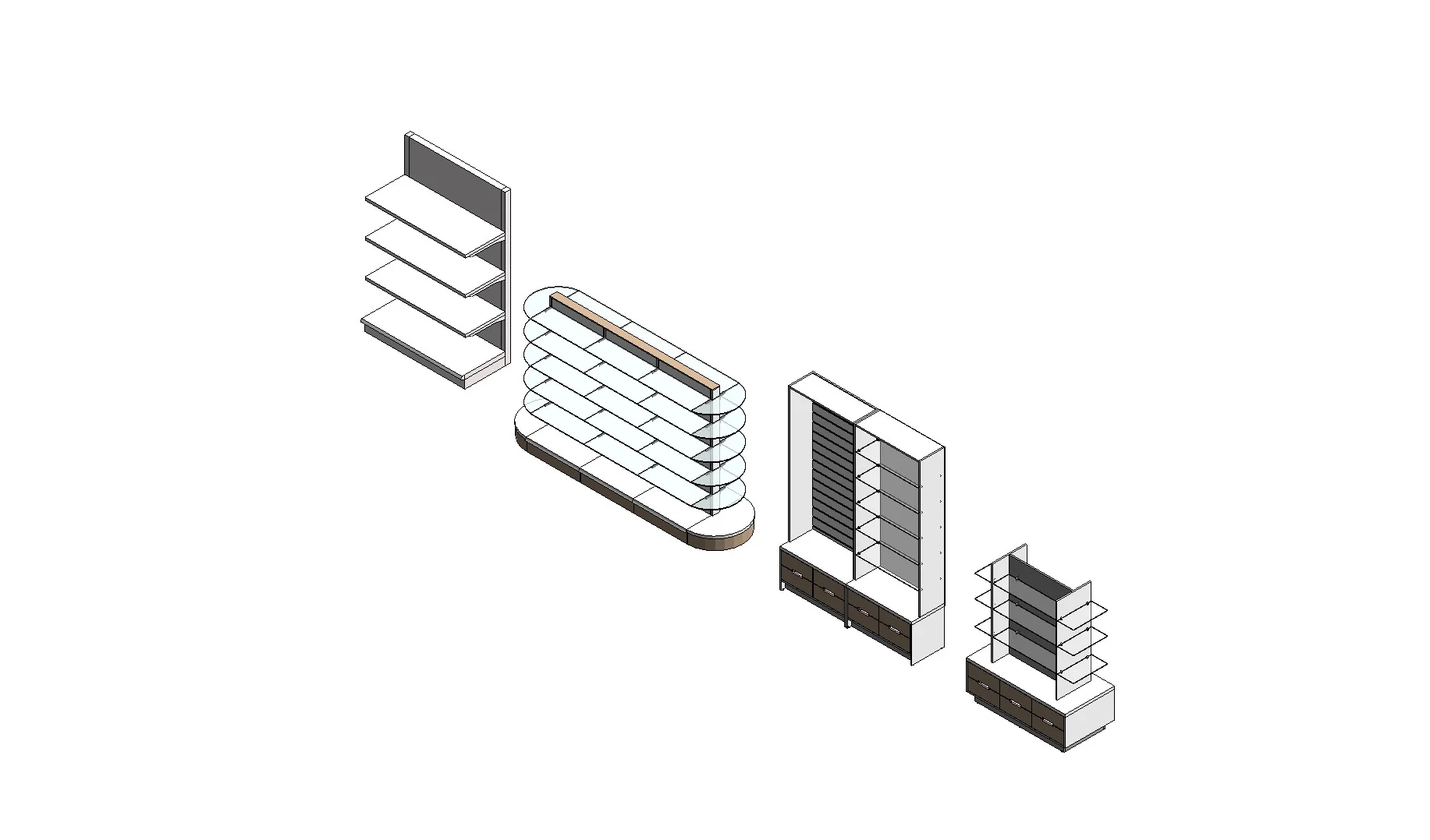 Pharmacy Storage Shelving Unit