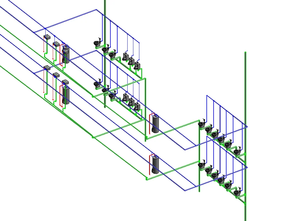Plumbing Piping MEP Layout