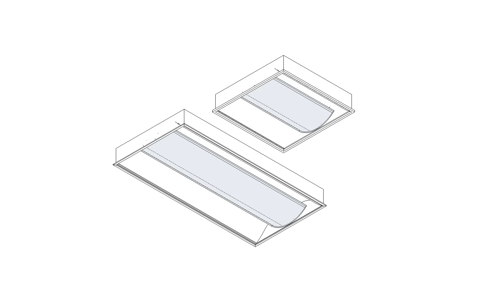 Recessed LED Troffer Light