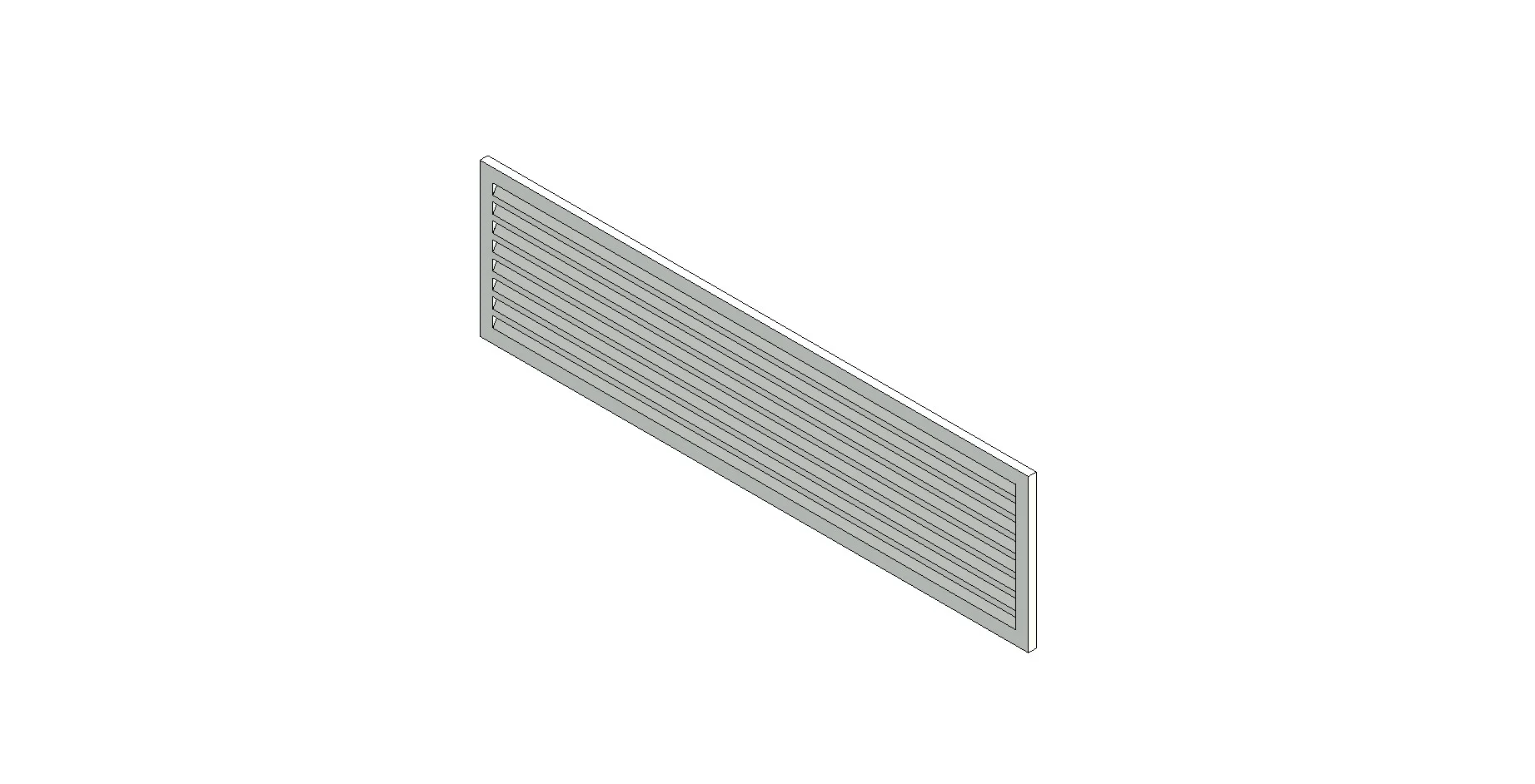 Rectangular Wall Ventilation Vent