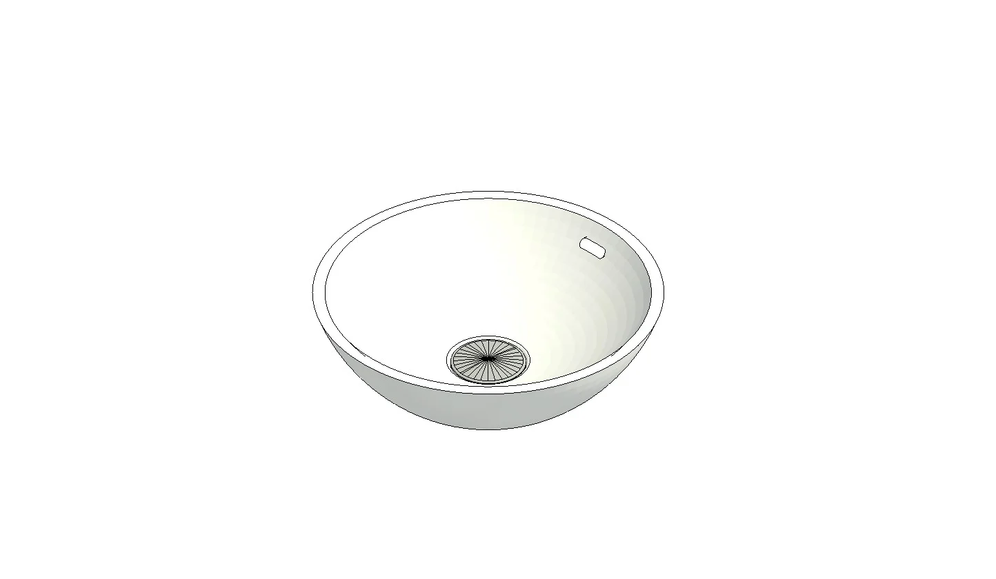 Round Countertop Sink Basin