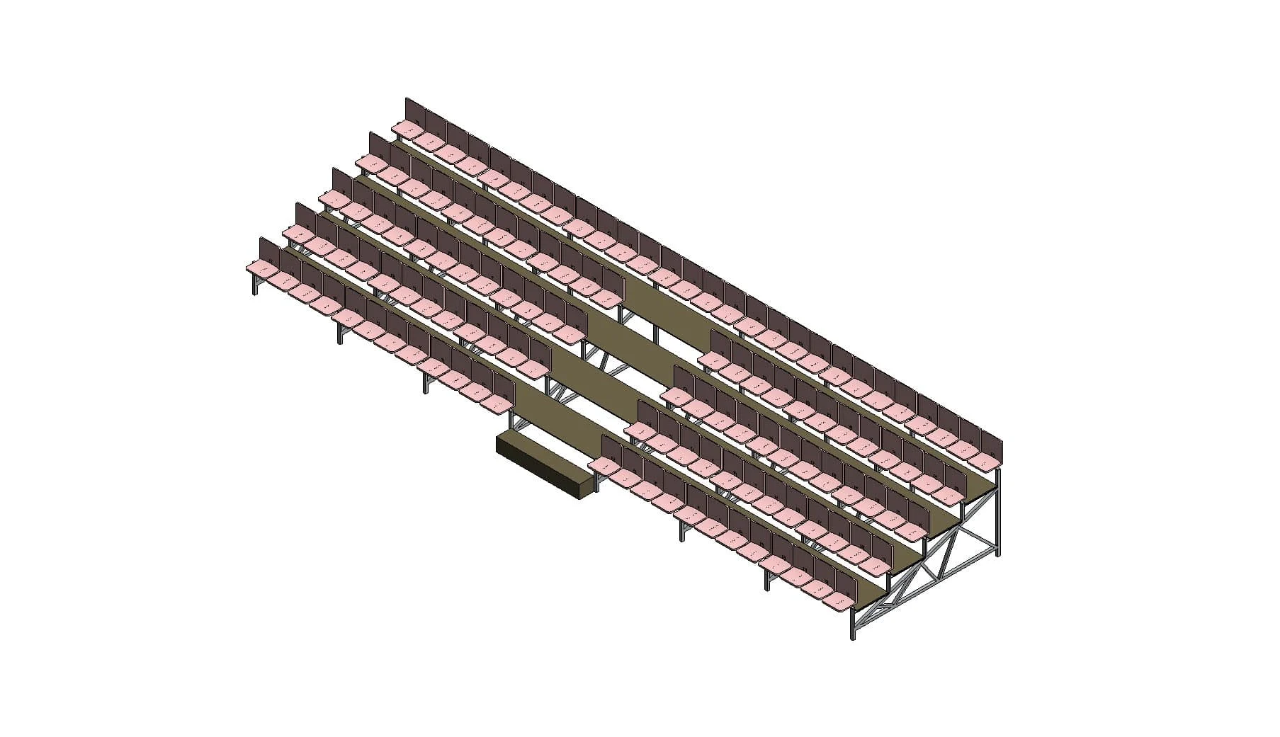 Stepped Stadium Seating Chair