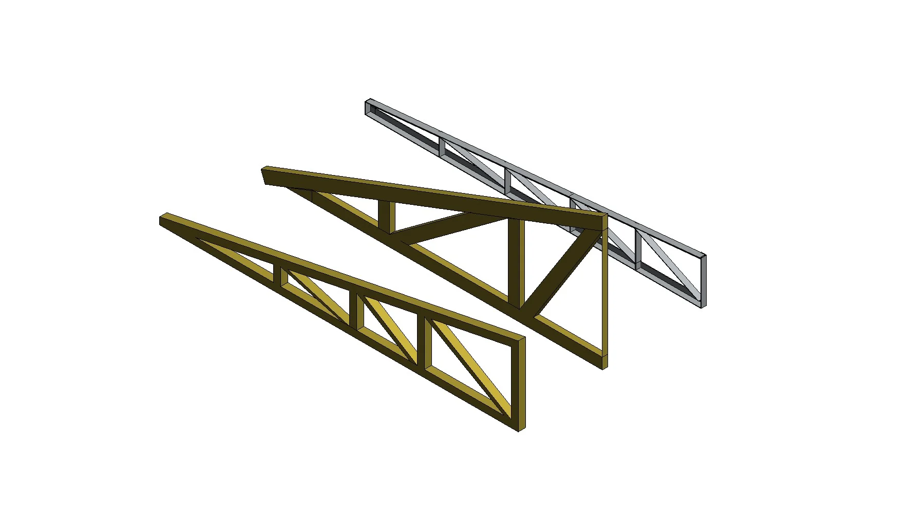 Structural Steel Half Truss
