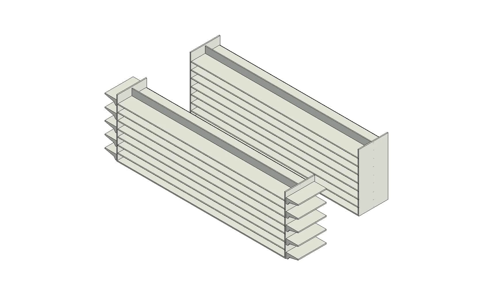 Supermarket Retail Display Shelf