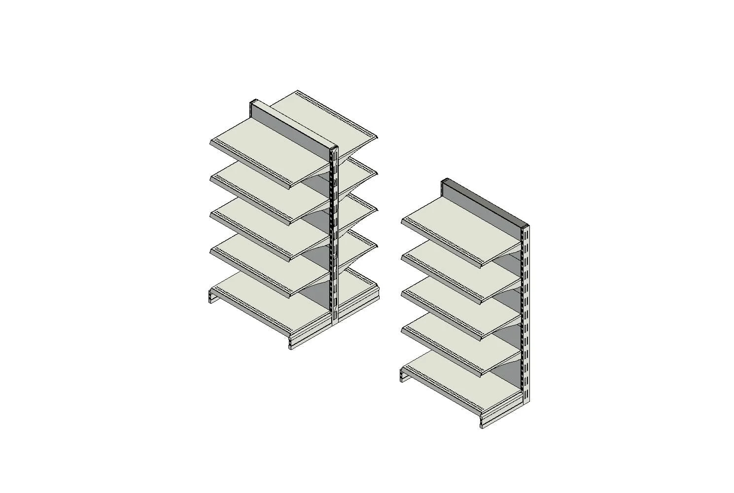 Supermarket Retail Shelving Unit
