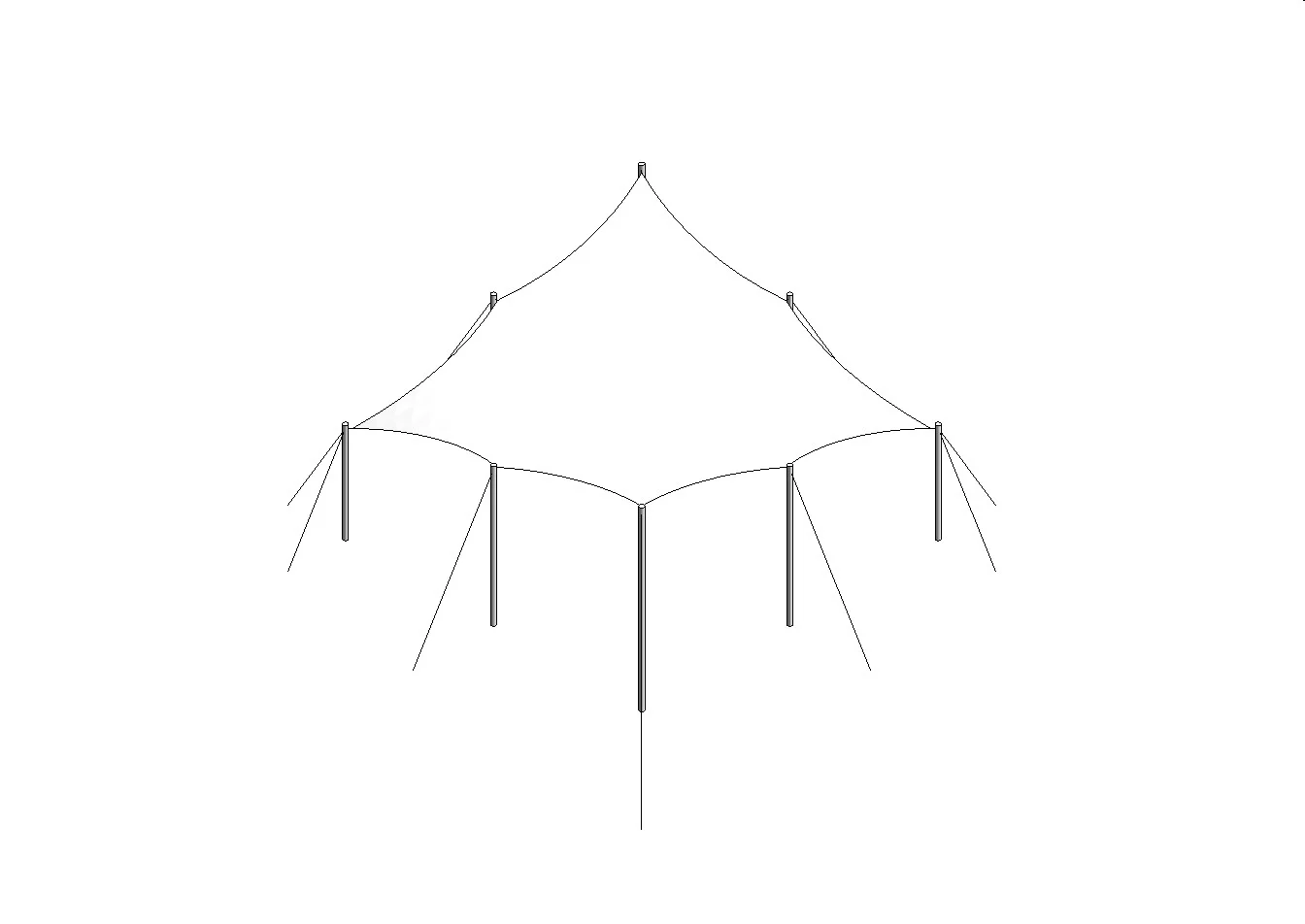 Tensile Fabric Shade Canopy