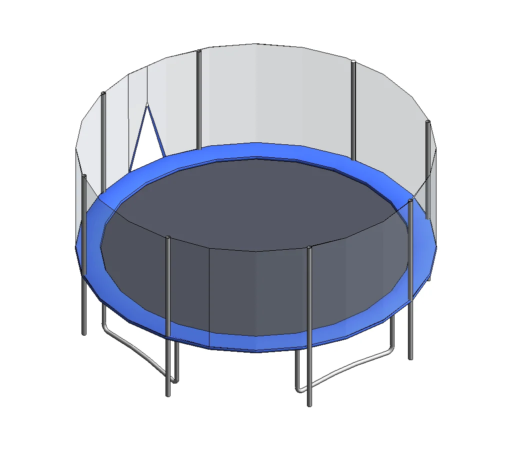 Trampoline with Safety Net