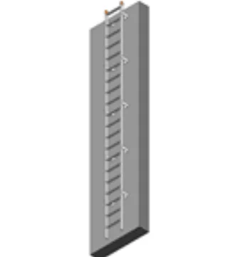 Tubular Fixed Ladder to Roof Hatch