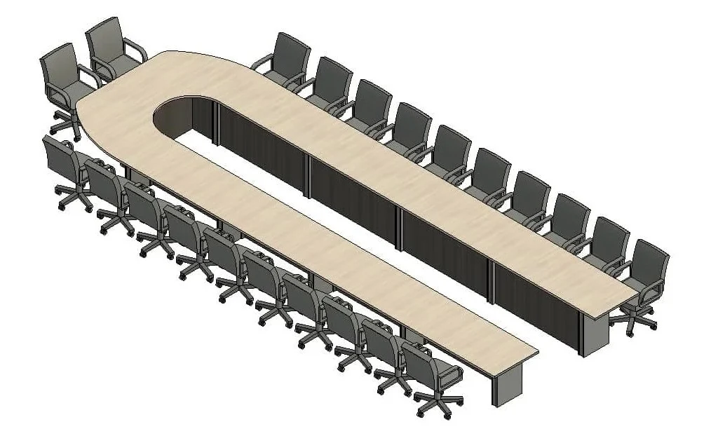 U-Shaped Office Conference Table