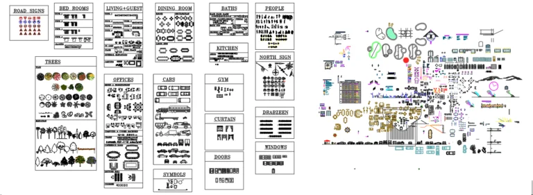 Upholstered Furniture AutoCAD Block Collection