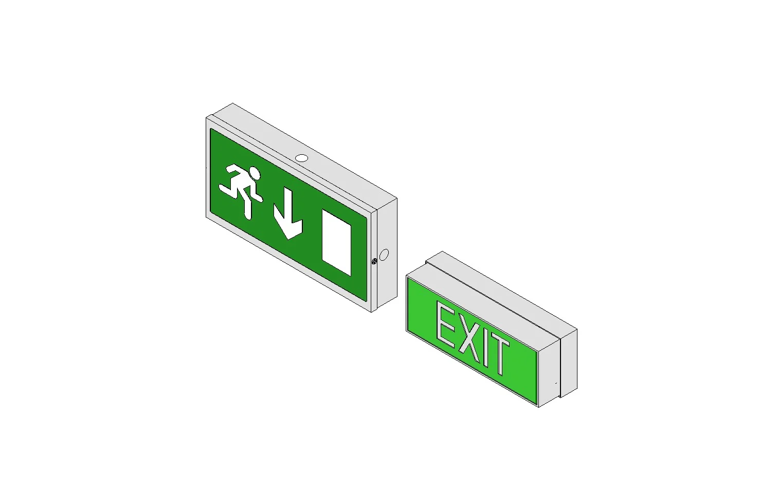 Wall Mounted Exit Sign