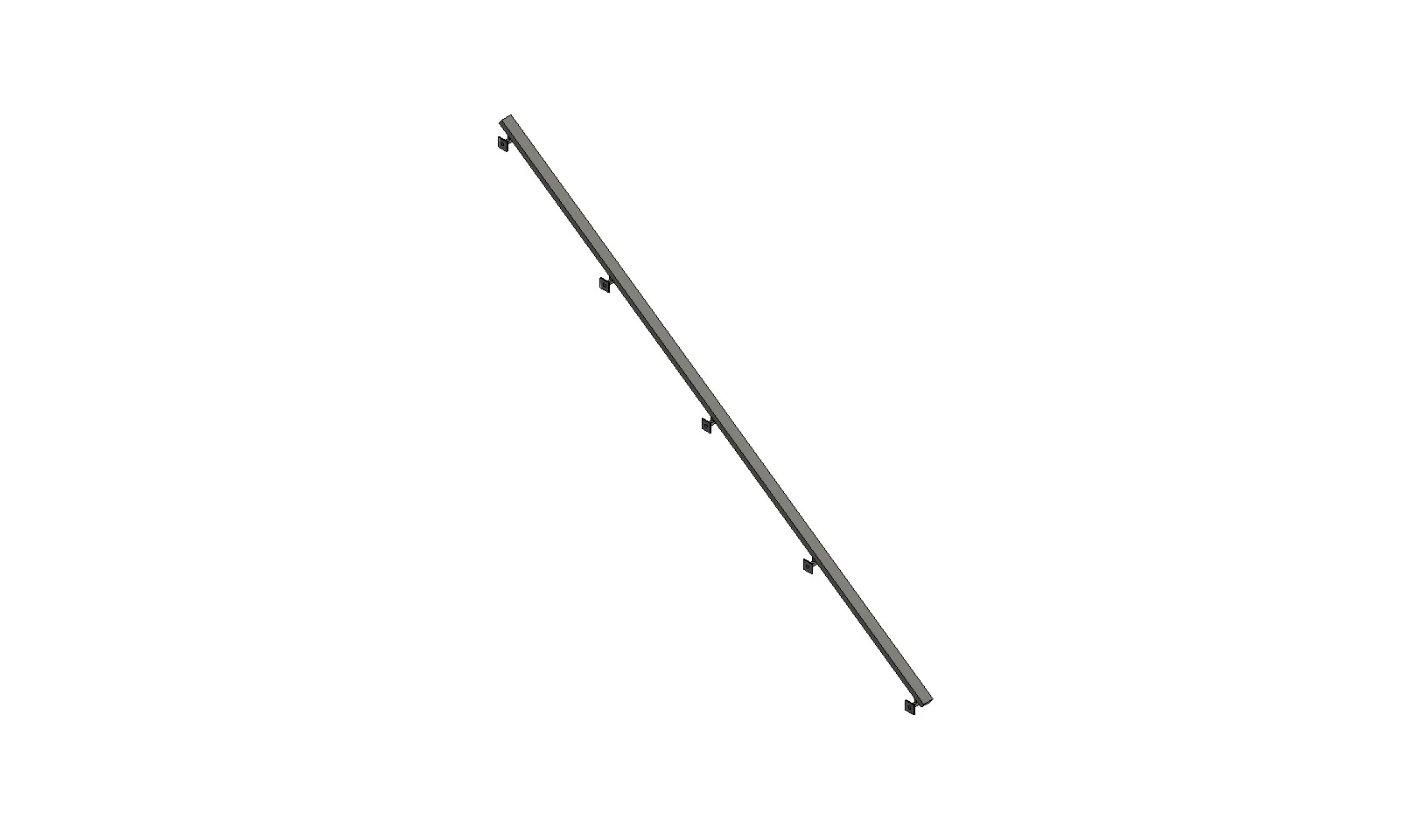 Wall Mounted Metal Railing