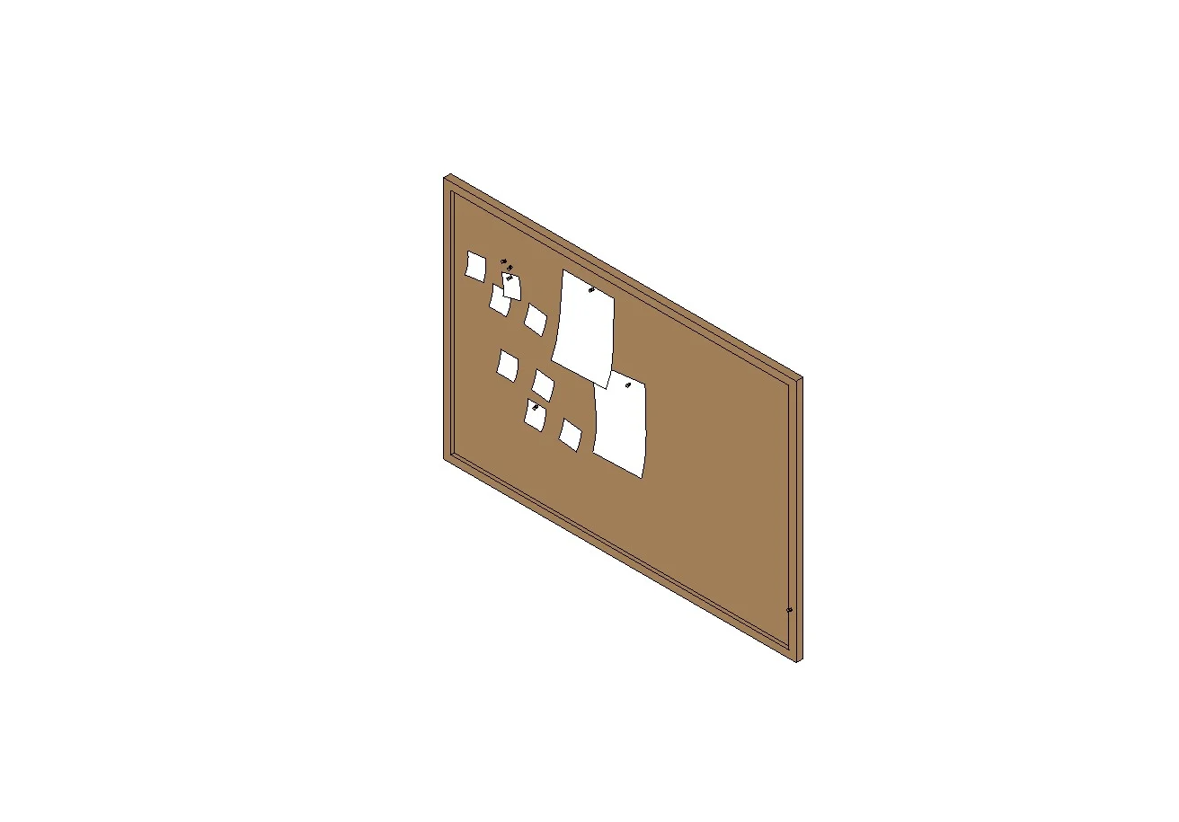 Wall Mounted Notice Board