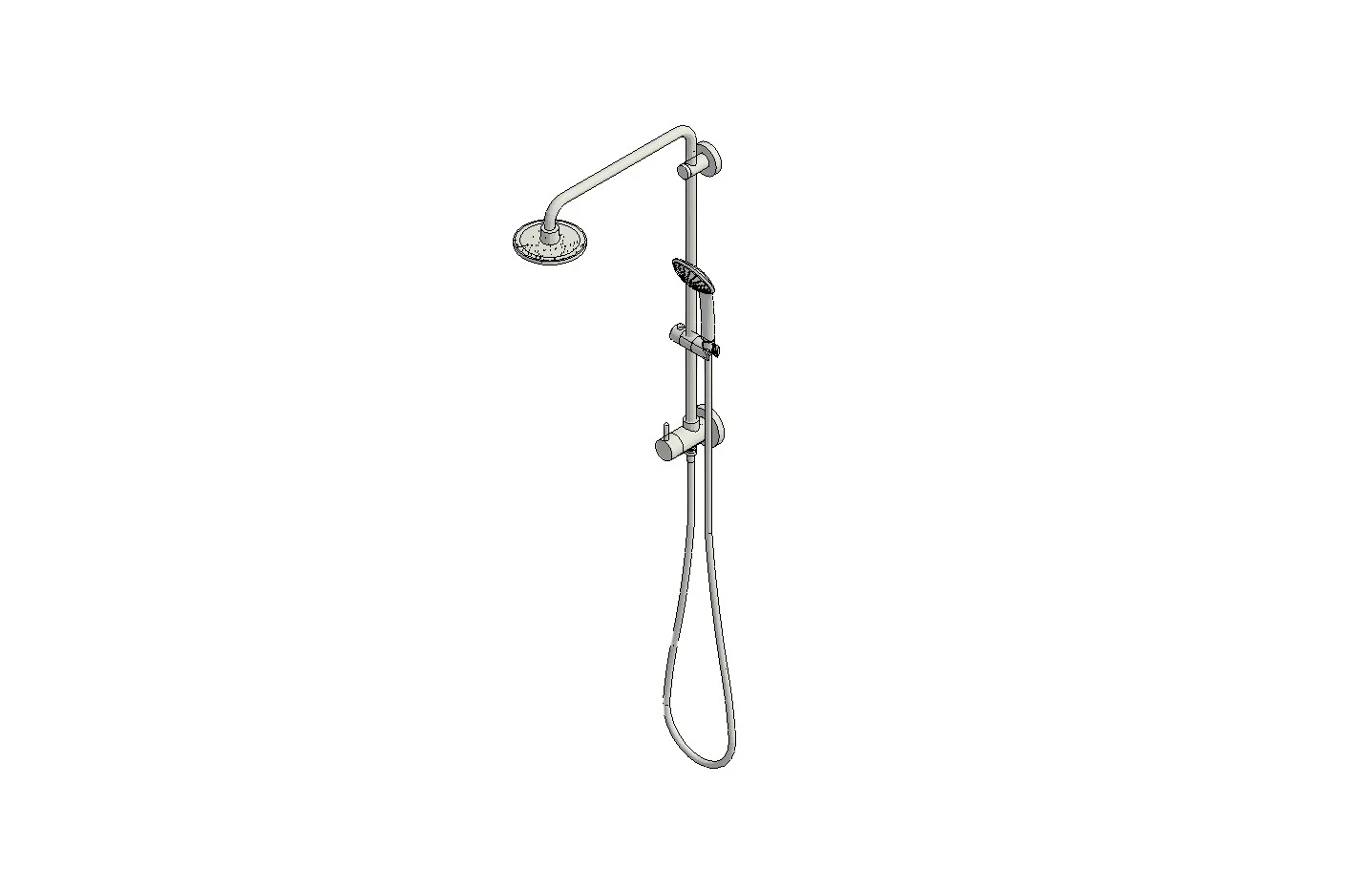 Wall Mounted Shower Head Set