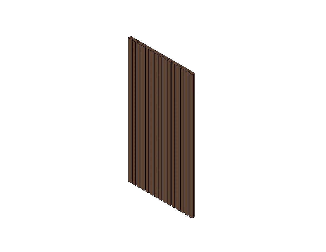 Wood Slat Interior Partition Wall