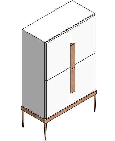Wooden Kitchen Cupboard Casework