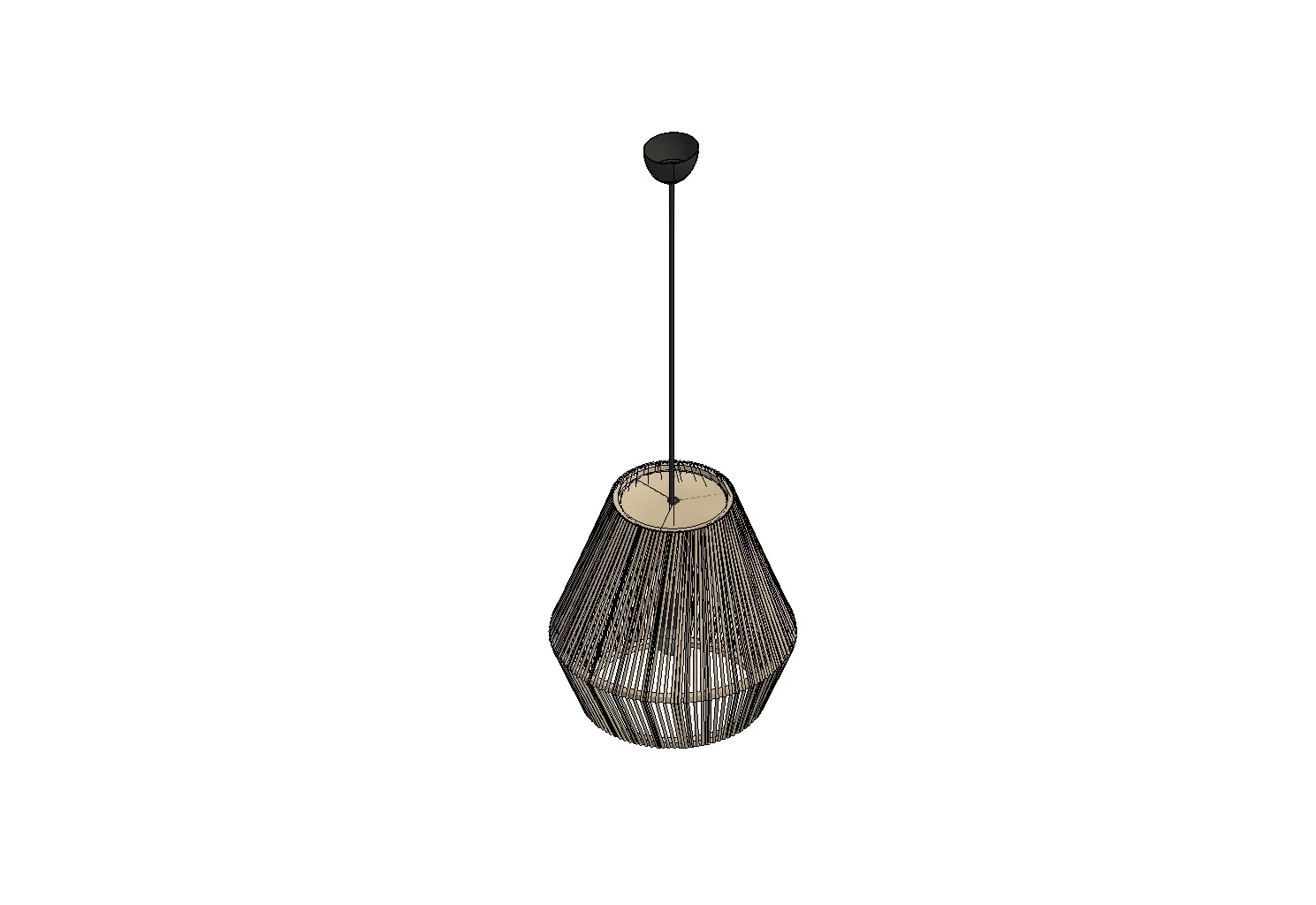 Woven Rattan Pendant Light