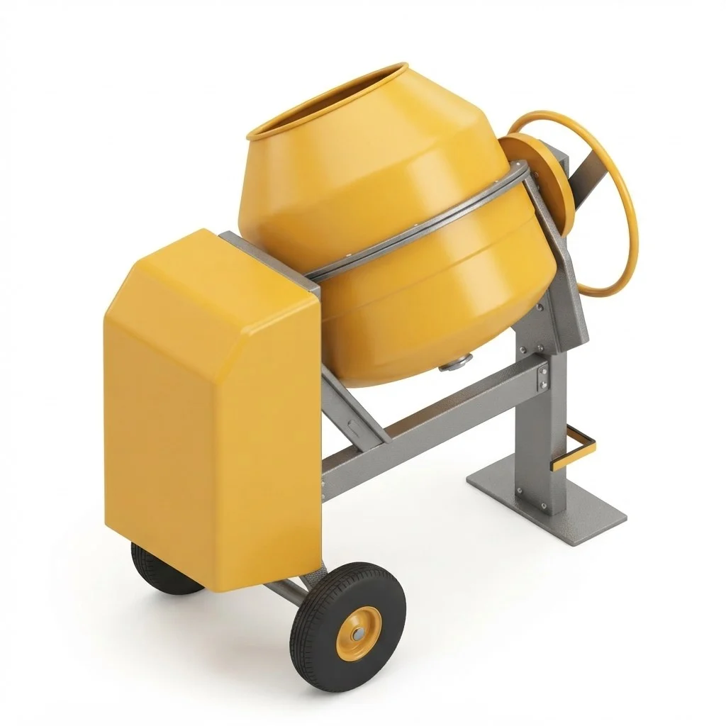 Yellow Concrete Mixer